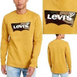 Levi's Long-Sleeve Camo Logo Crewneck Sweatshirt